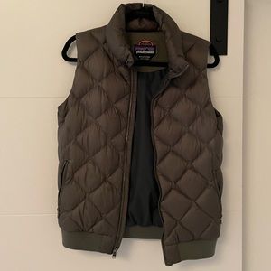 Patagonia Green Down Bomber Vest